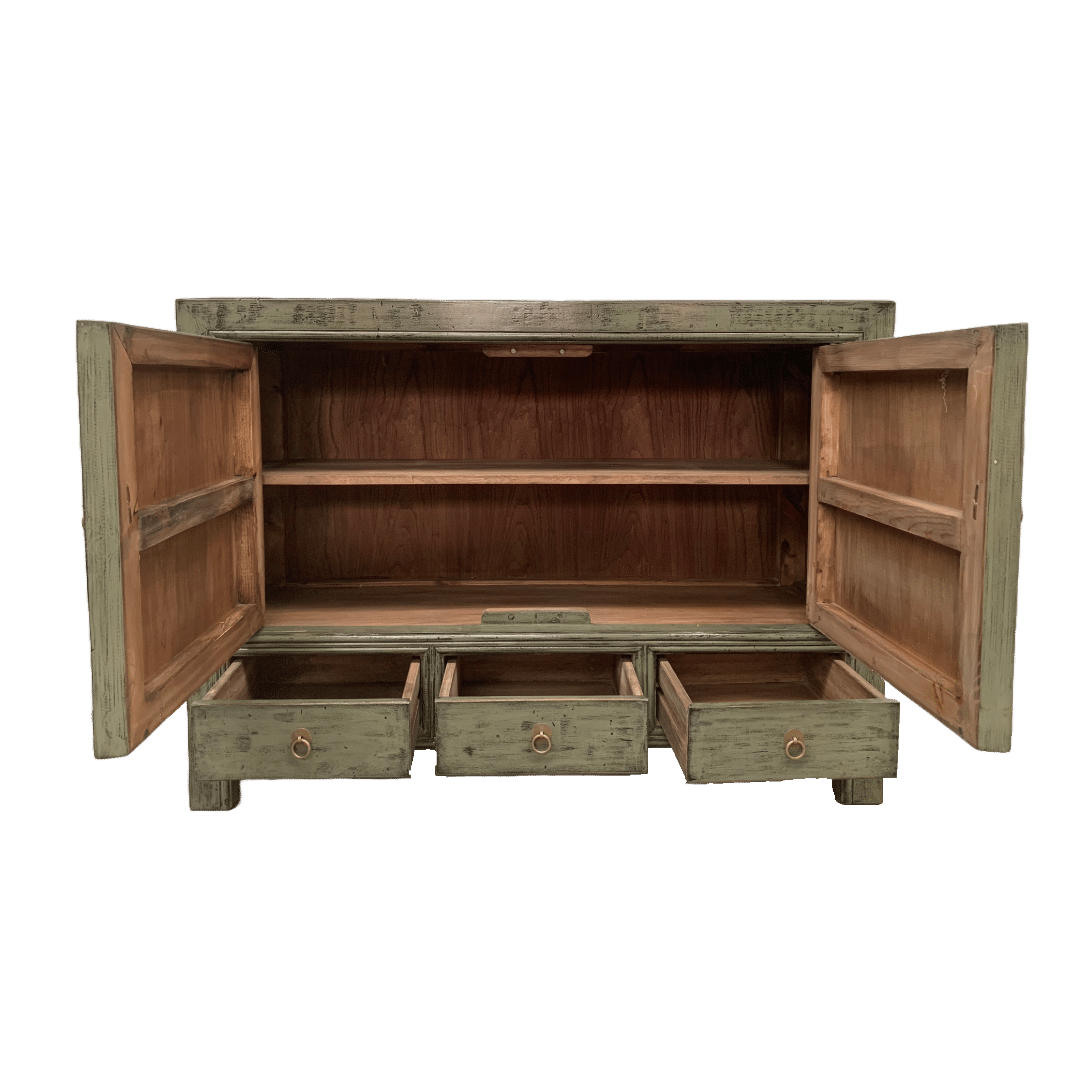 Houten Kast China Groen