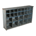 Houten vakkenkast | blauw
