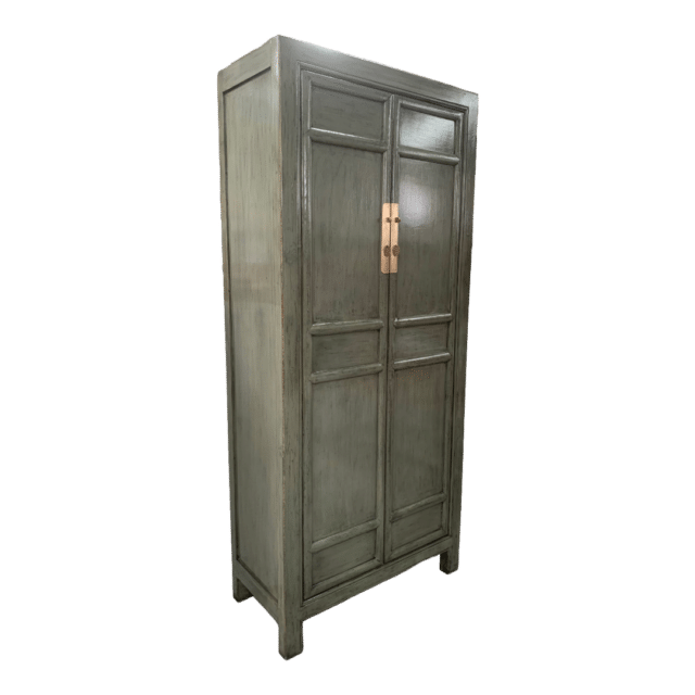 Houten Kast China Grijs