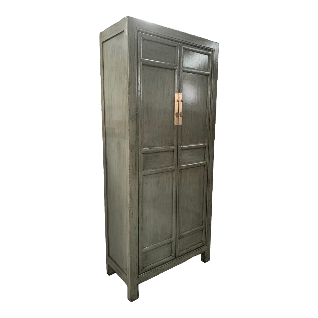 Houten Kast China Grijs