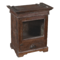 Houten wandkastje