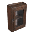 Houten wandkastje