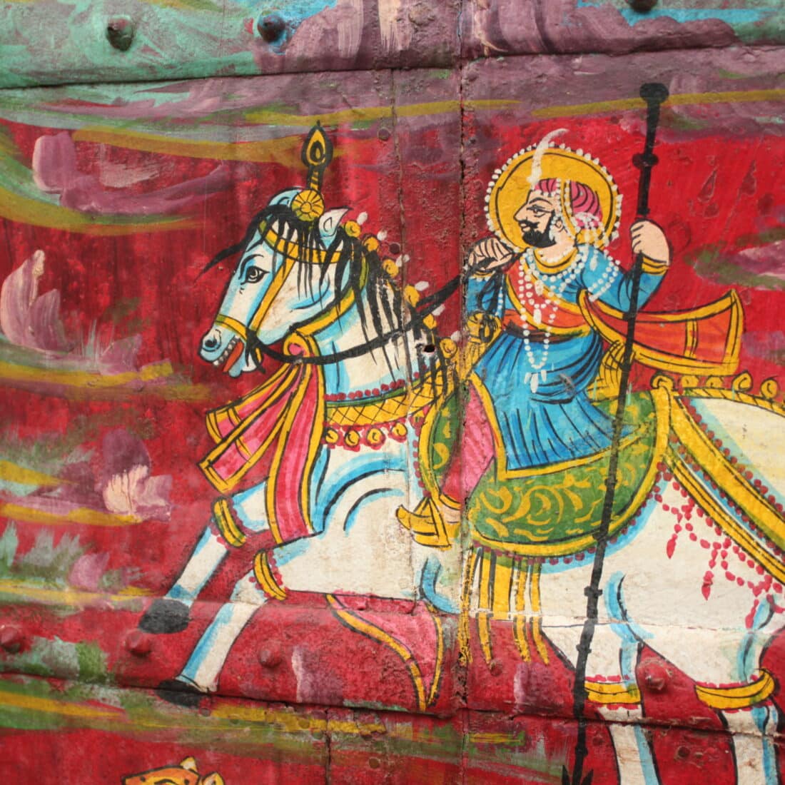 Beschilderd Raam India