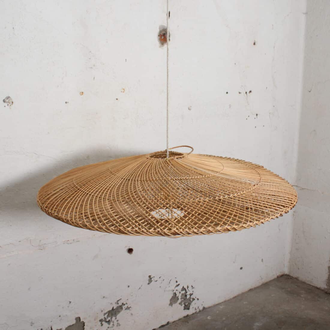 Rotan Hanglamp Ufo Naturel L