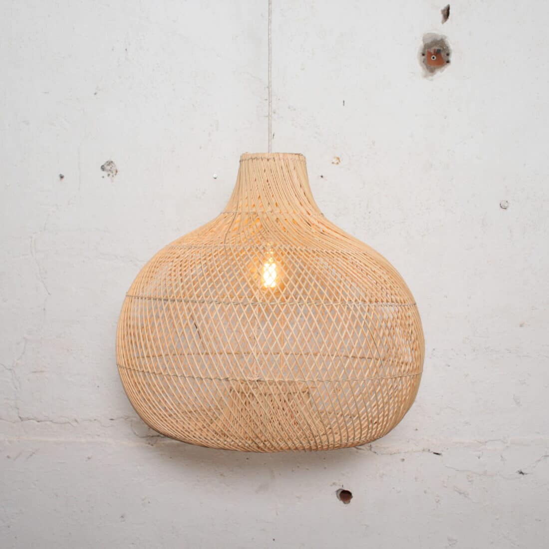 Rotan Hanglamp Appel Naturel S