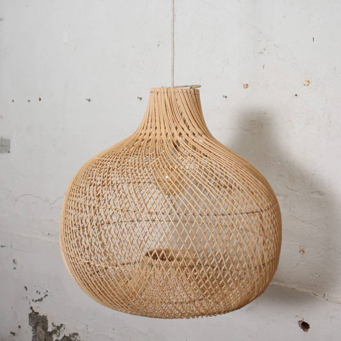 Rotan Hanglamp Appel Naturel S