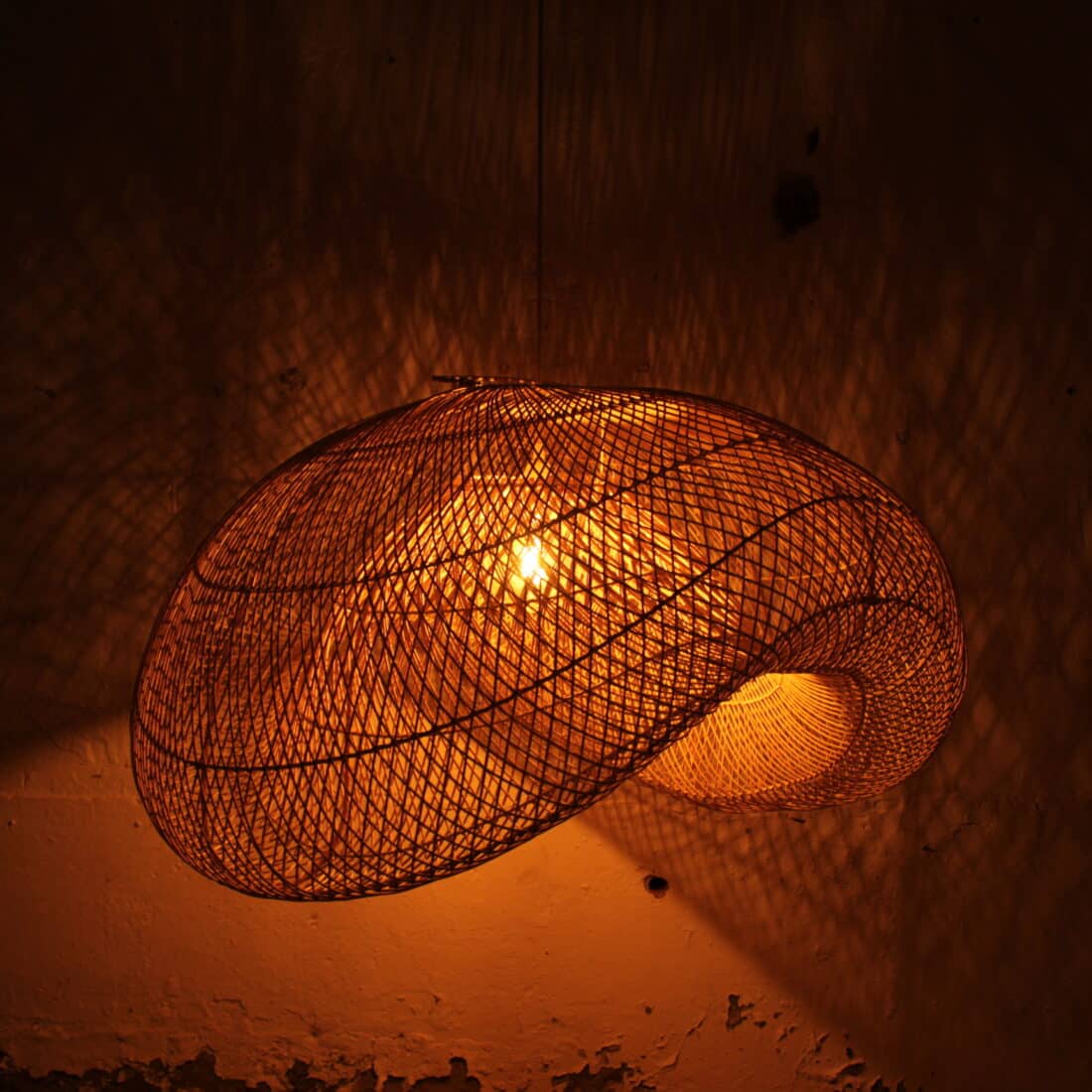 Rotan Hanglamp Golf Naturel L