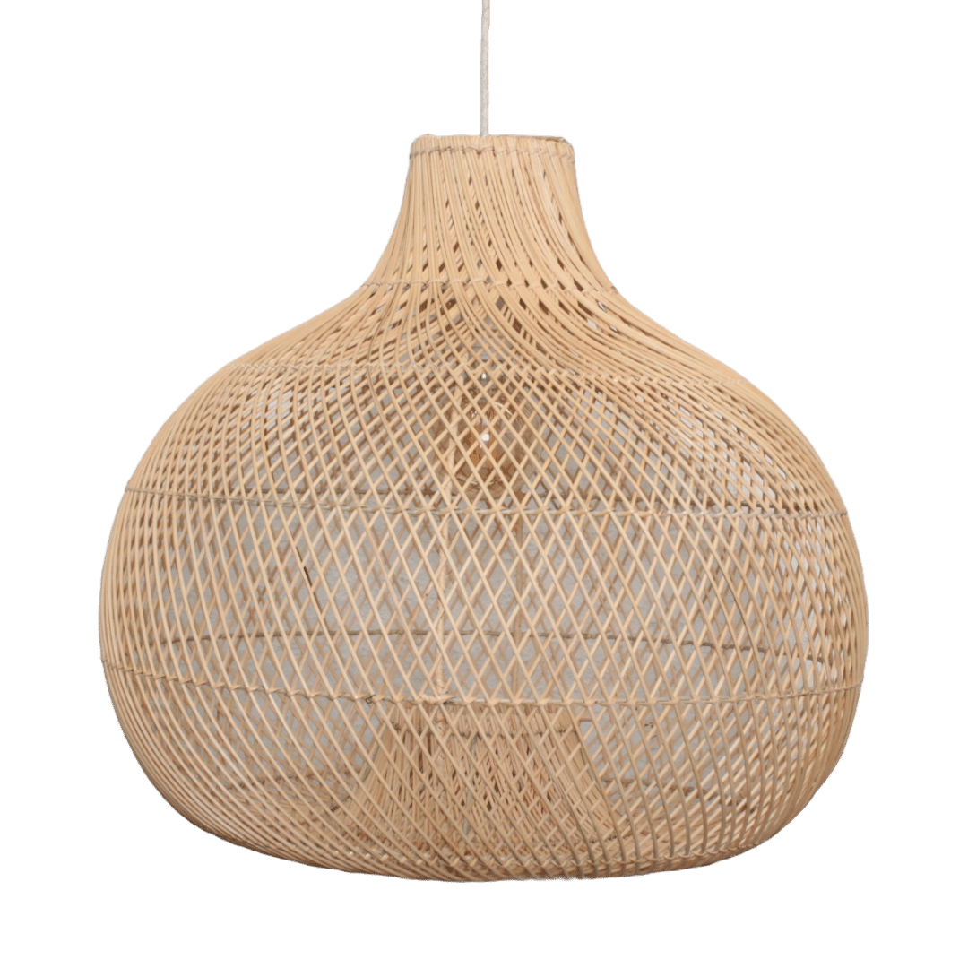 Rotan Hanglamp Appel Naturel S