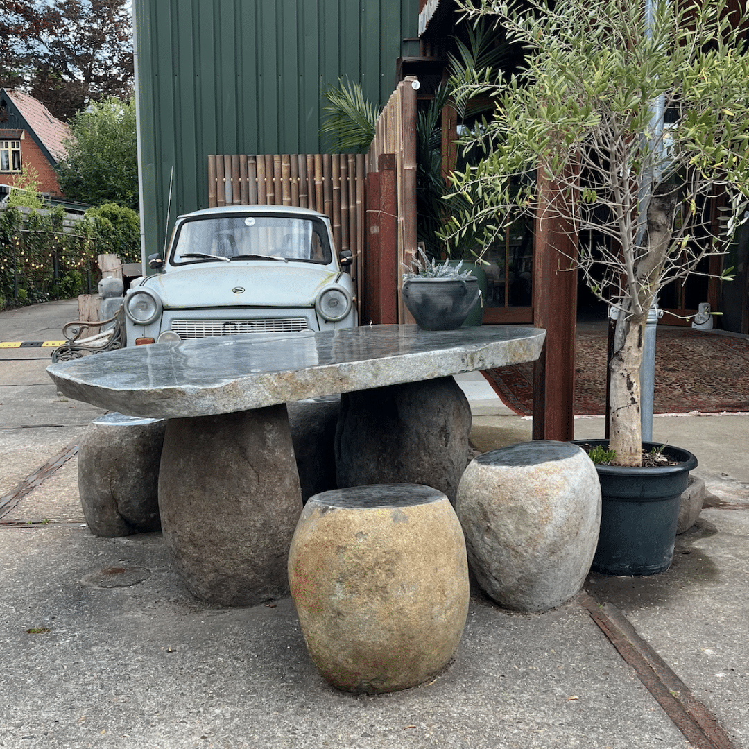 Rivierstenen Tuinset