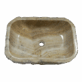 Onyx wasbak | rechthoekig