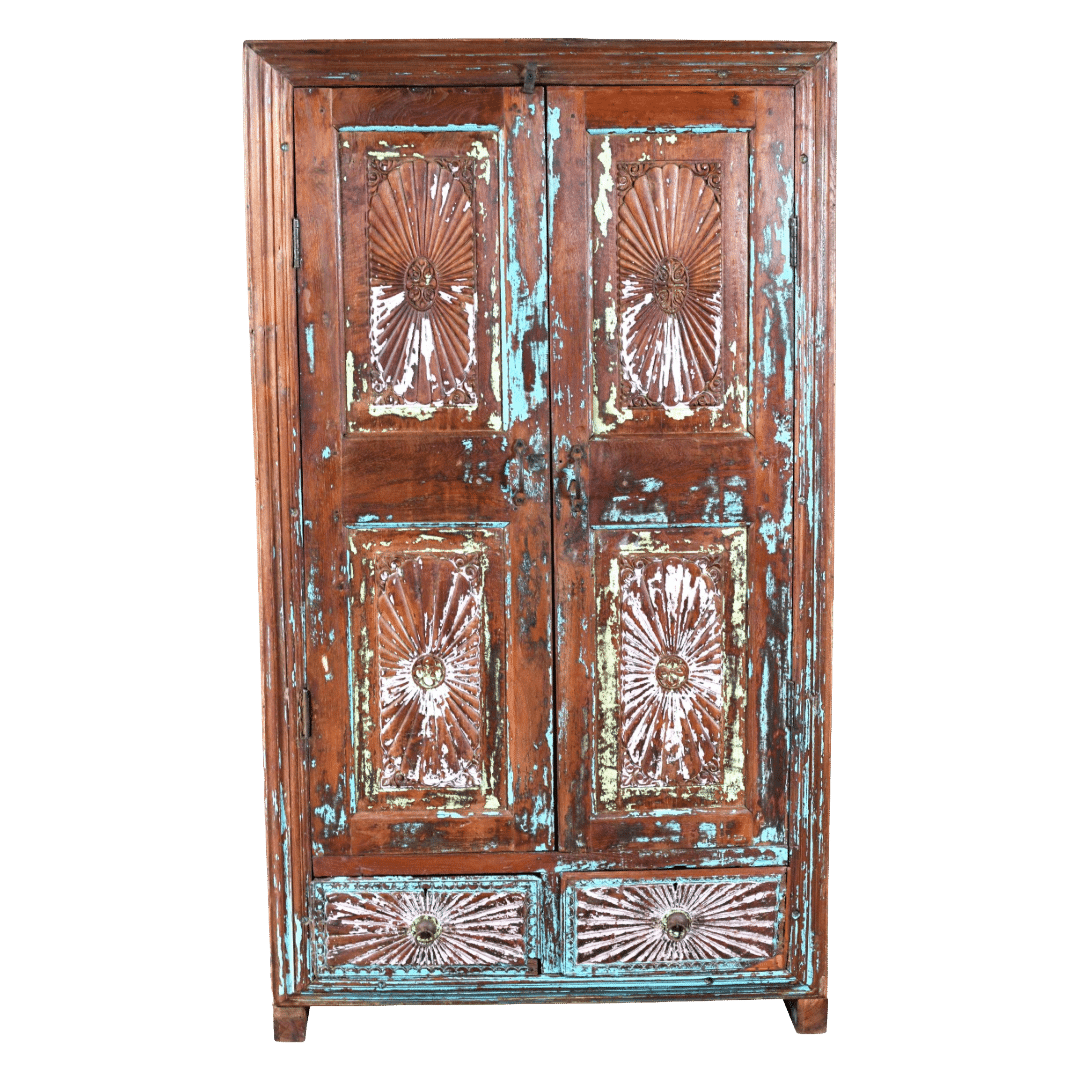 Indiase Houten Kast Licht Indiase Houten Kast Licht