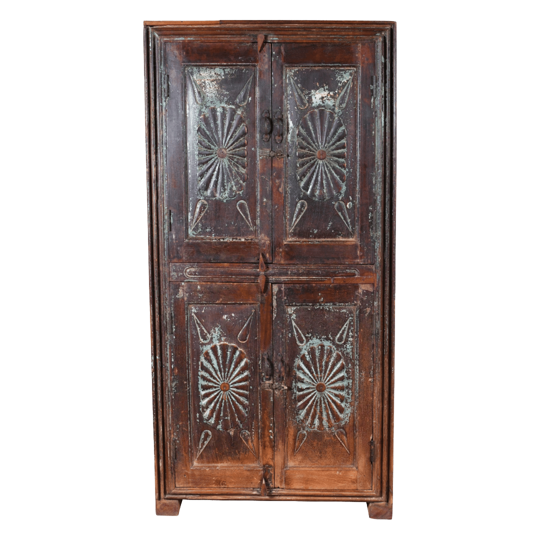 Indiase Houten Kast Donker Indiase Houten Kast Donker