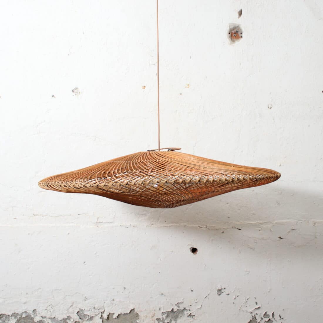 Rotan Hanglamp Ufo Gemeleerd S