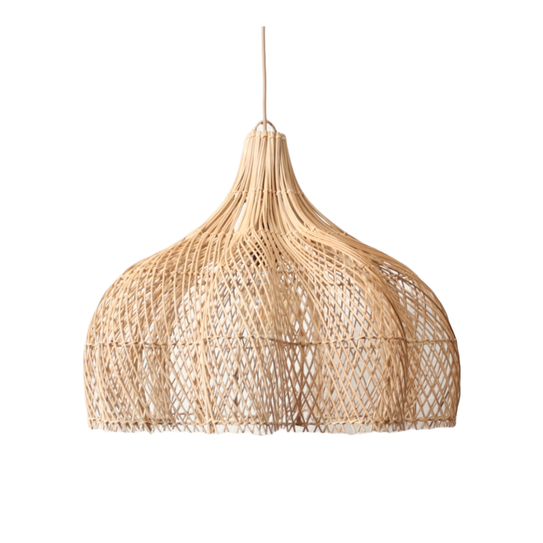 Rotan Hanglamp Bloem Naturel M