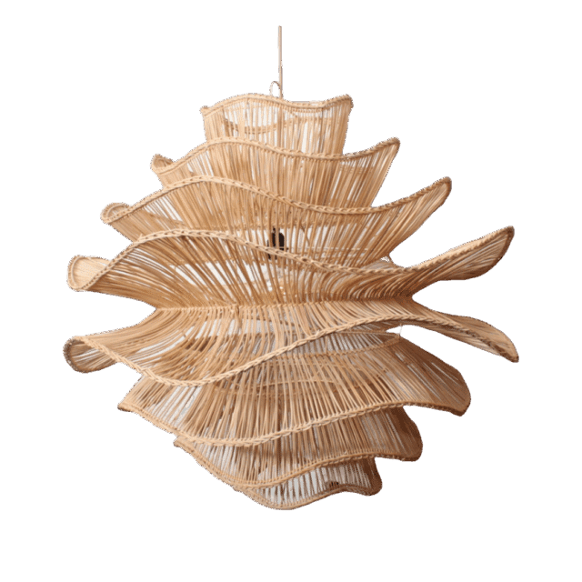 Rotan Hanglamp Wabisabi Naturel M