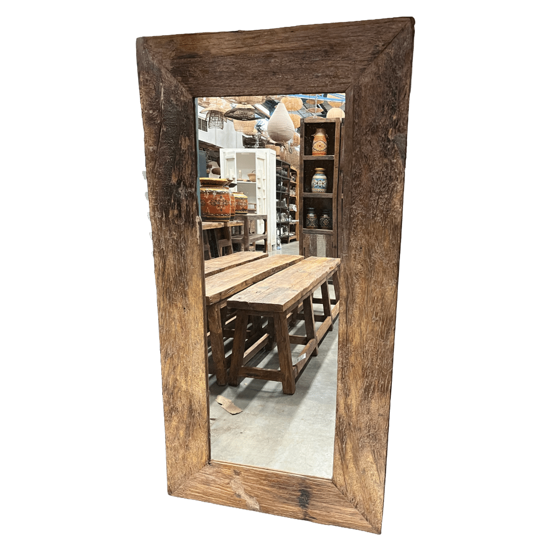 Indiase Houten Spiegel S