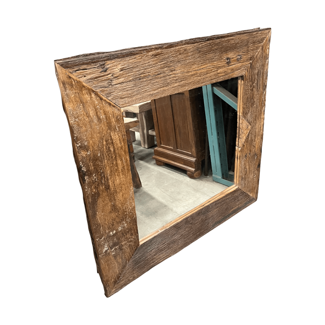 Vierkante Houten Spiegel