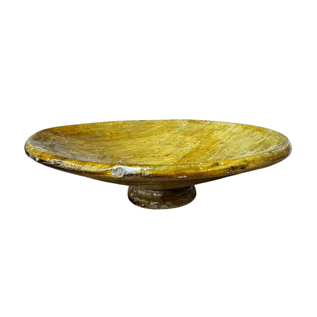 Tamegroute Lage Schaal Op Voet Oker