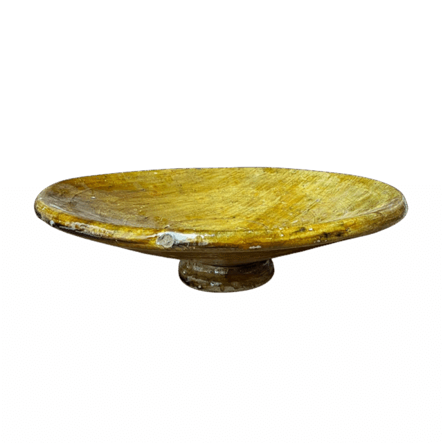 Tamegroute Lage Schaal Op Voet Oker