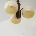 Mid Century Plafondlamp Bruin