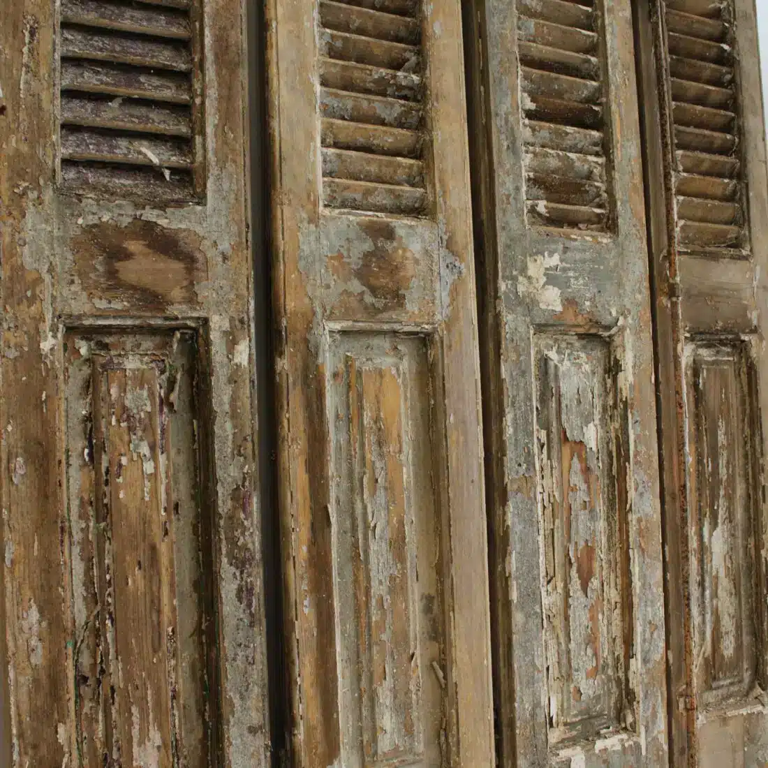 Oude Franse Shutters Set Van 4 B C
