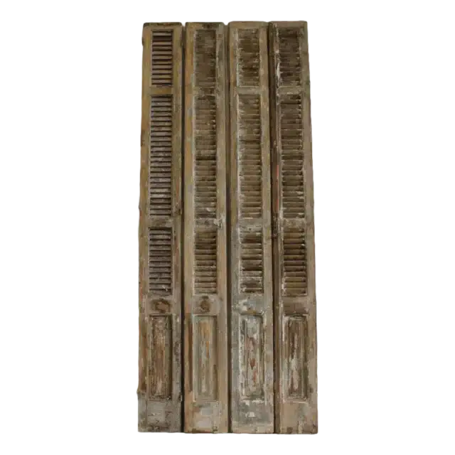 Oude Franse Shutters Set Van 4 B C