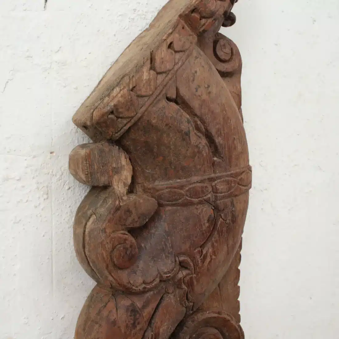 Steunpilaar Met Houtsnijwerk India 22464
