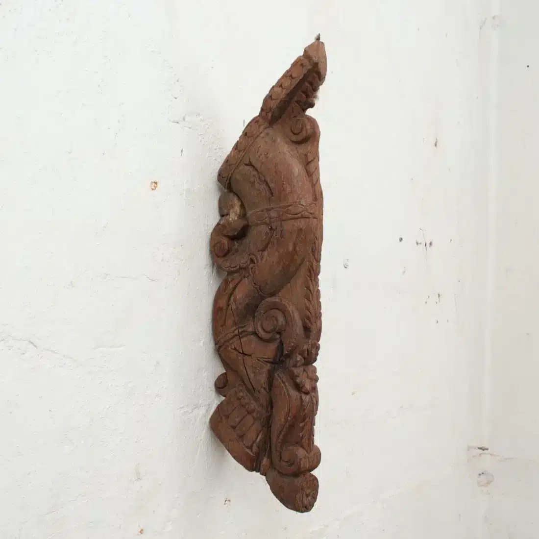 Steunpilaar Met Houtsnijwerk India 22464