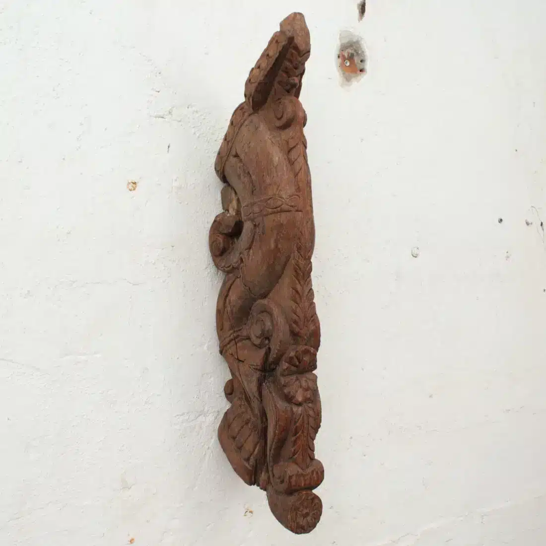 Steunpilaar Met Houtsnijwerk India 22464