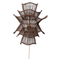 Rotan wandlamp | Wabisabi bruin S