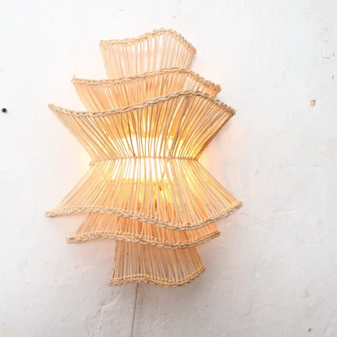 Rotan Wandlamp Wabisabi Naturel M Rotan Wandlamp Wabisabi Naturel M