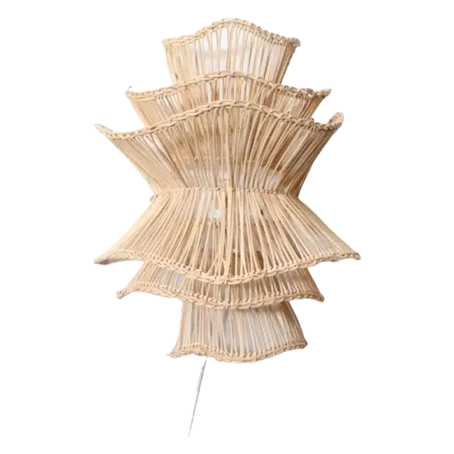 Rotan Wandlamp Wabisabi Naturel L