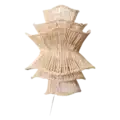 Rotan wandlamp | Wabisabi naturel M