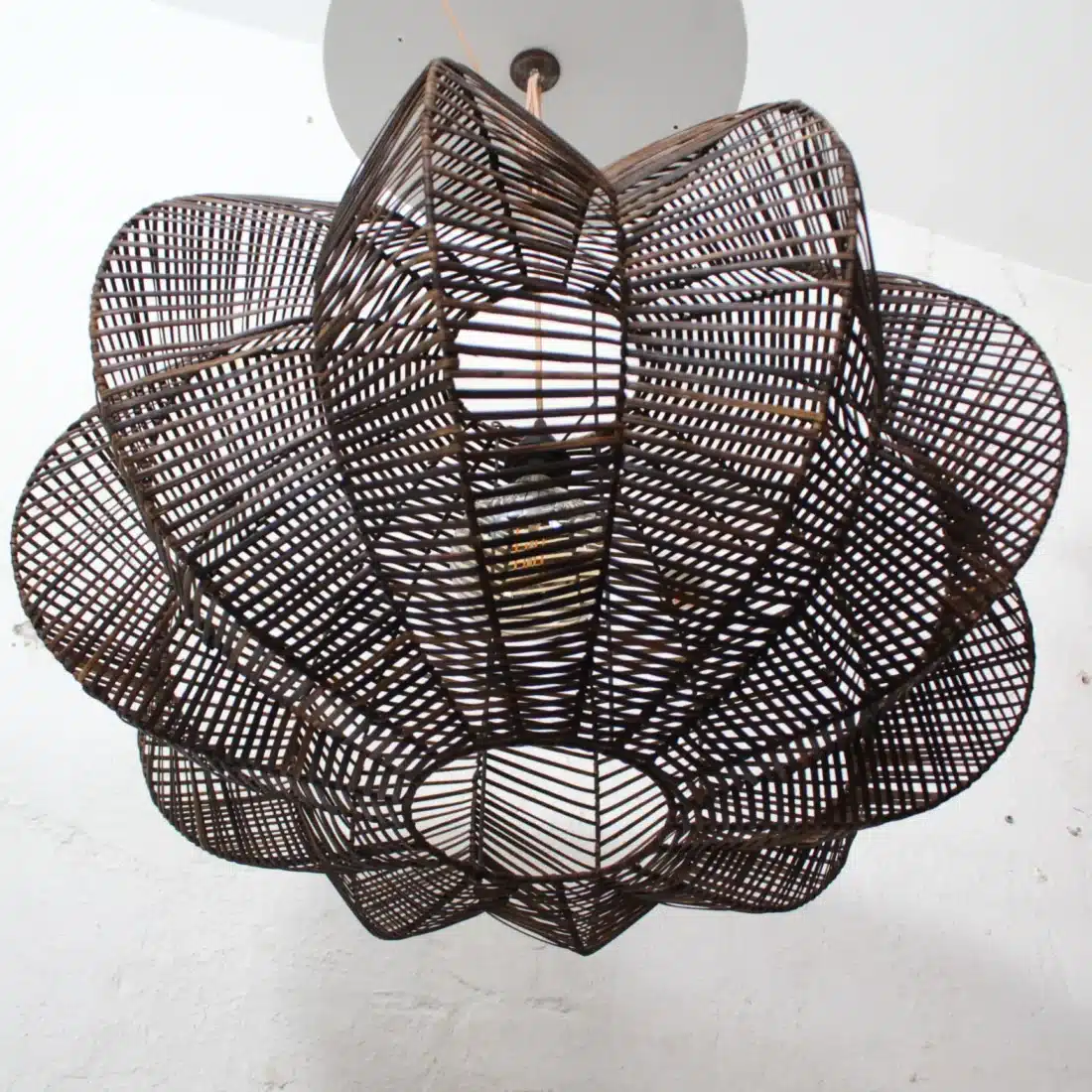 Rotan Hanglamp Ster Bruin L Rotan Hanglamp Ster Bruin L