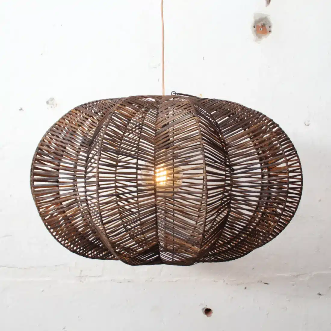 Rotan Hanglamp Ster Bruin L Rotan Hanglamp Ster Bruin L