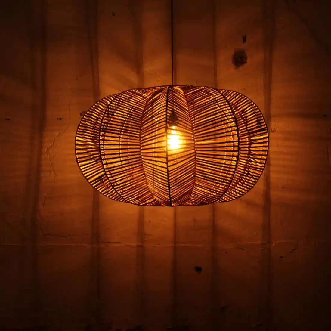 Rotan Hanglamp Ster Gemeleerd S Rotan Hanglamp Ster Gemeleerd S