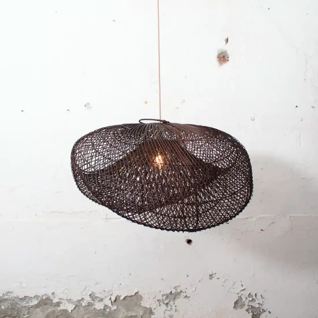 Rotan Hanglamp Golf Bruin Xl Rotan Hanglamp Golf Bruin Xl