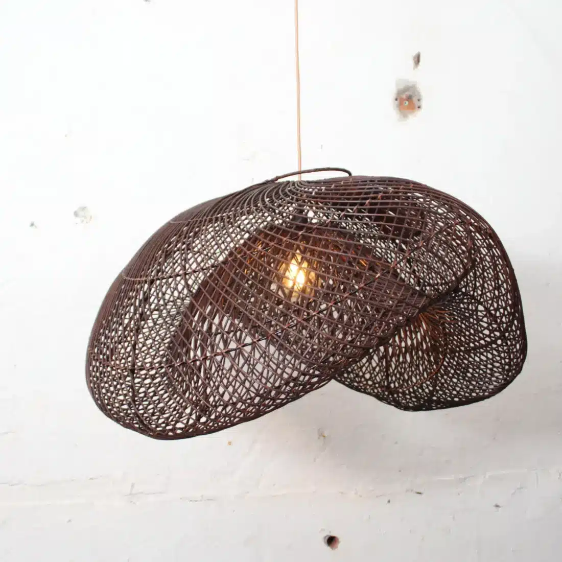 Rotan Hanglamp Golf Bruin Xl Rotan Hanglamp Golf Bruin Xl