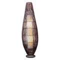 Rotan vloerlamp | Lucus bruin L
