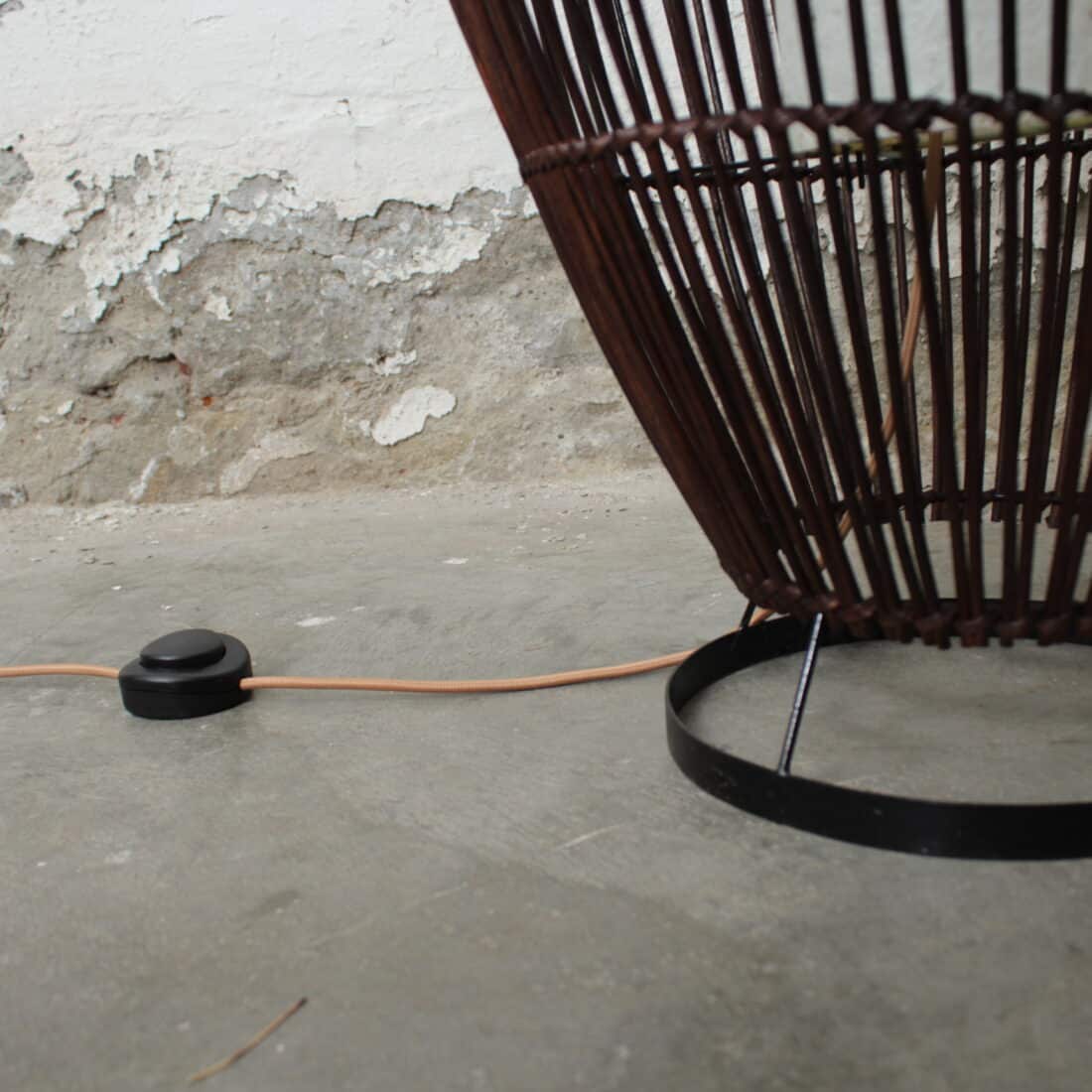 Rotan Vloerlamp Lucus Bruin L