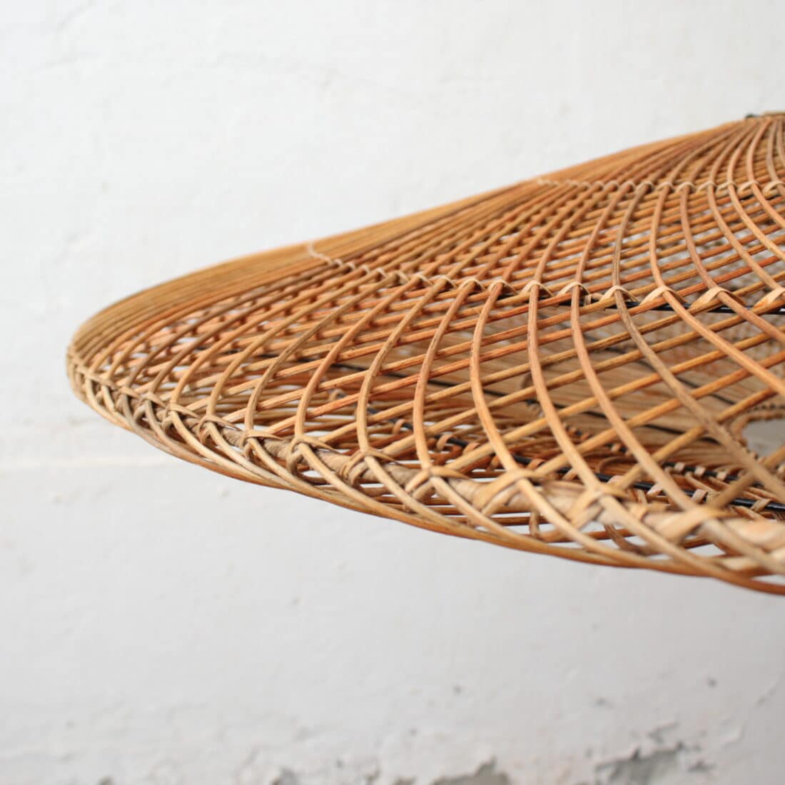 Rotan Hanglamp Ufo Gemeleerd L Rotan Hanglamp Ufo Gemeleerd L