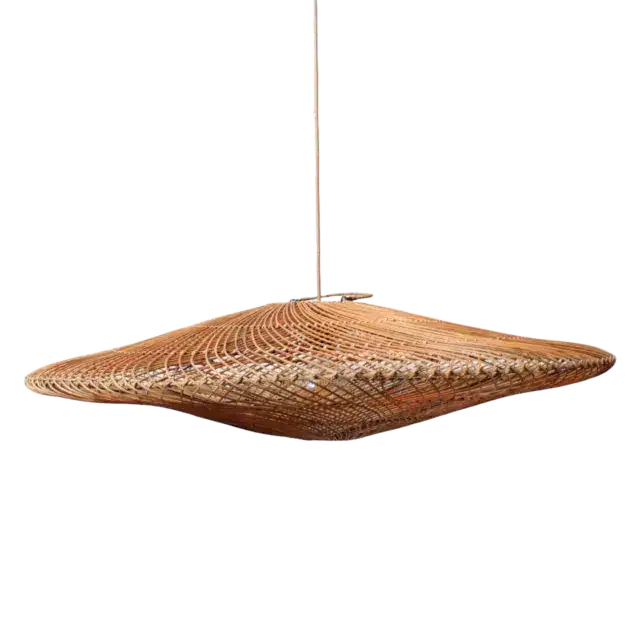 Rotan Hanglamp Ufo Gemeleerd L