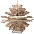 Rotan hanglamp | Wabisabi gemeleerd L
