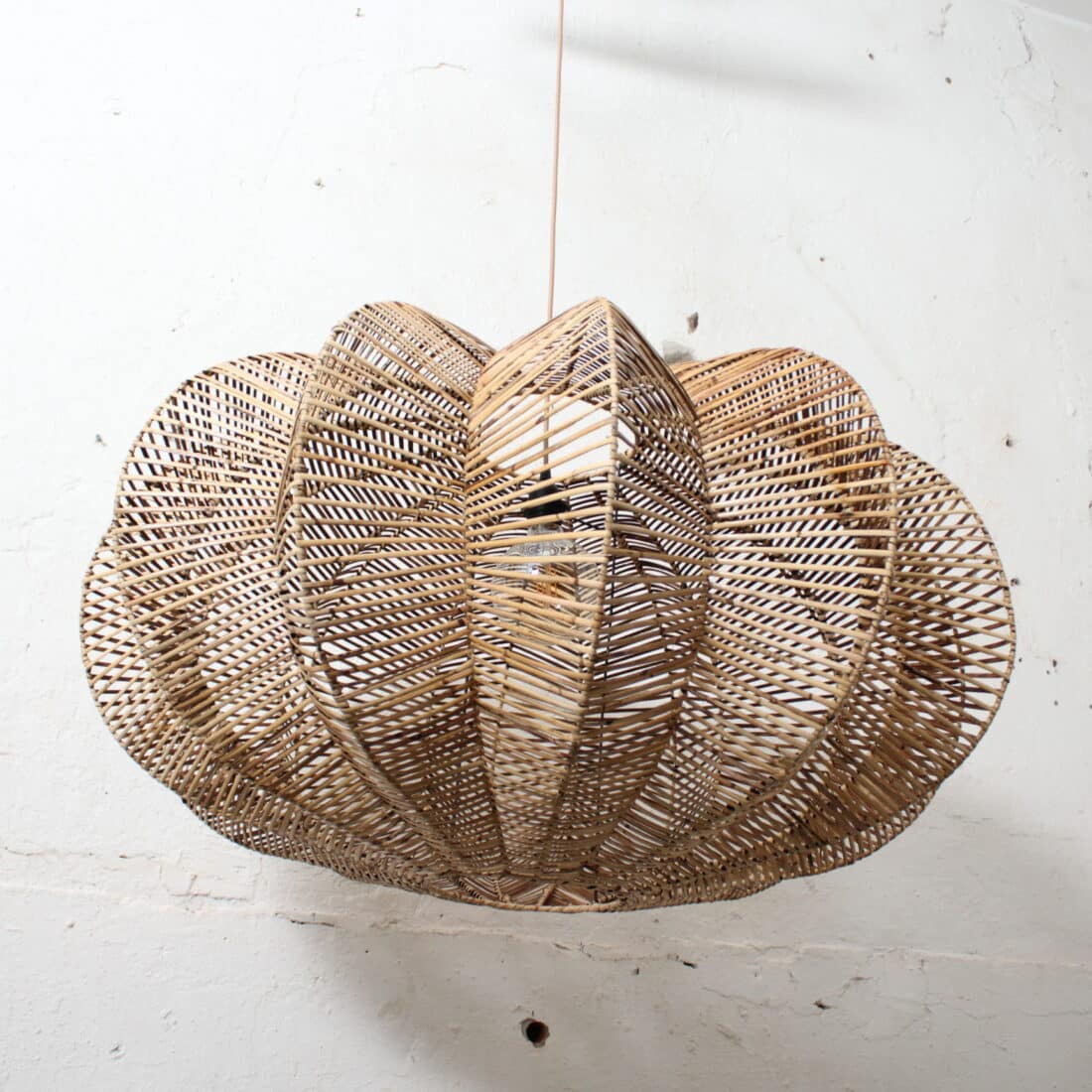 Rotan Hanglamp Ster Gemeleerd L Rotan Hanglamp Ster Gemeleerd L