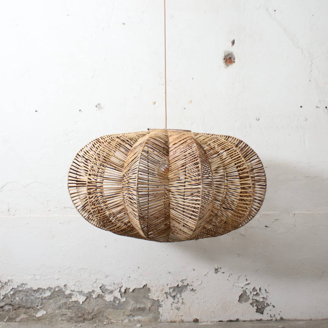 Rotan Hanglamp Ster Gemeleerd L Rotan Hanglamp Ster Gemeleerd L