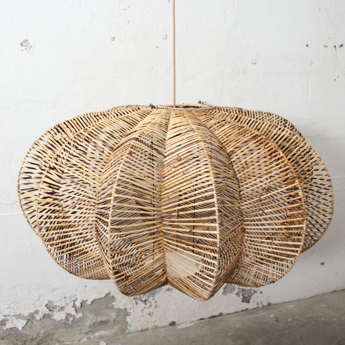 Rotan Hanglamp Ster Gemeleerd L Rotan Hanglamp Ster Gemeleerd L
