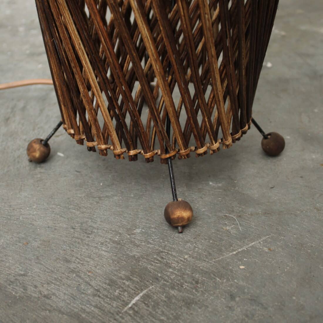 Rotan Vloerlamp Apollo Bruin L Rotan Vloerlamp Apollo Bruin L