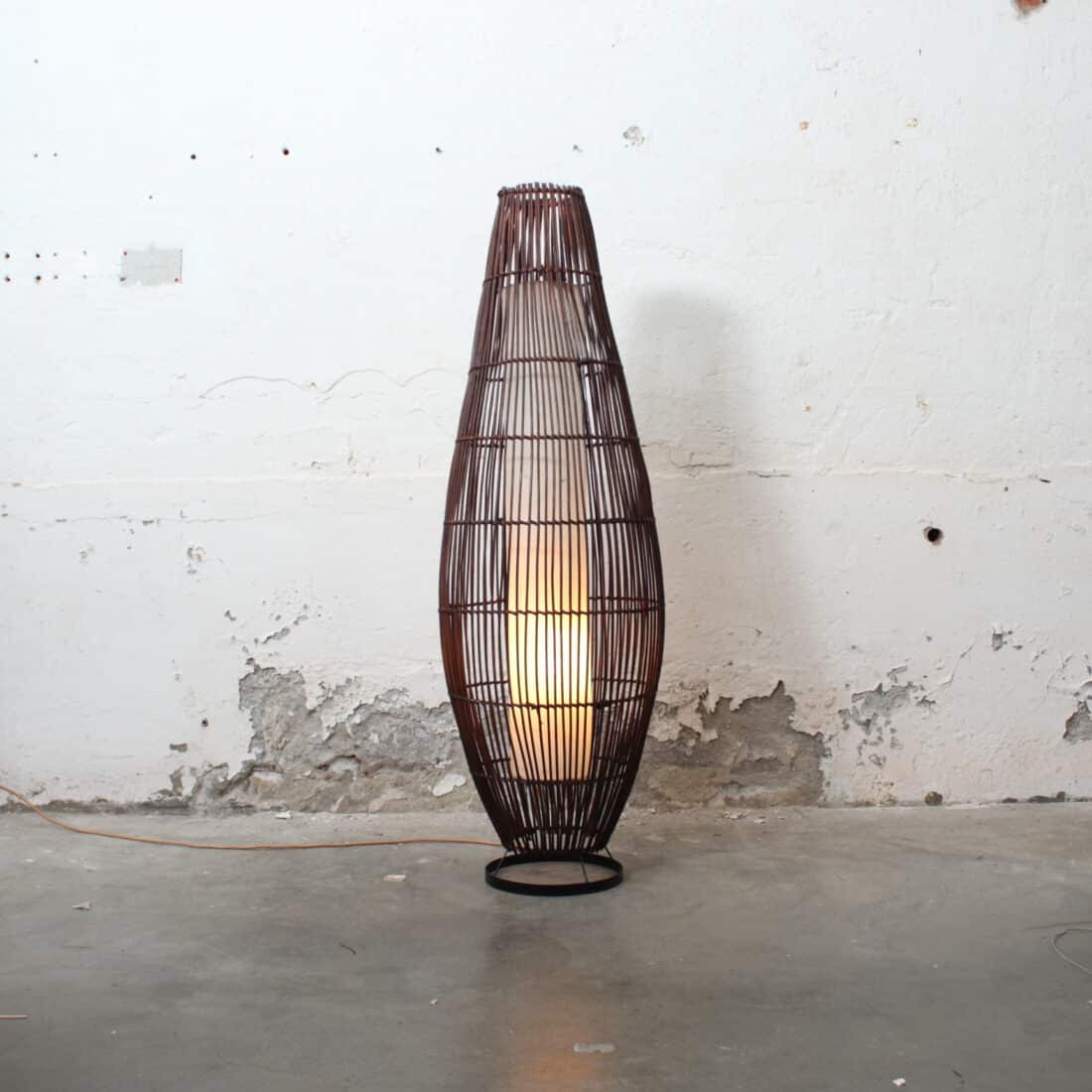 Rotan Vloerlamp Lucus Bruin M Rotan Vloerlamp Lucus Bruin M