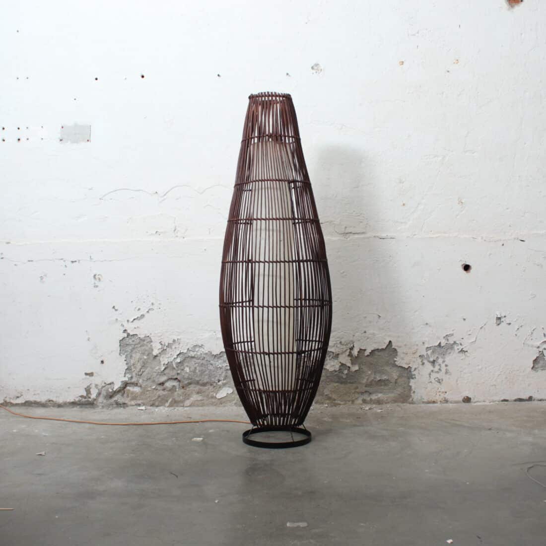 Rotan Vloerlamp Lucus Bruin M Rotan Vloerlamp Lucus Bruin M