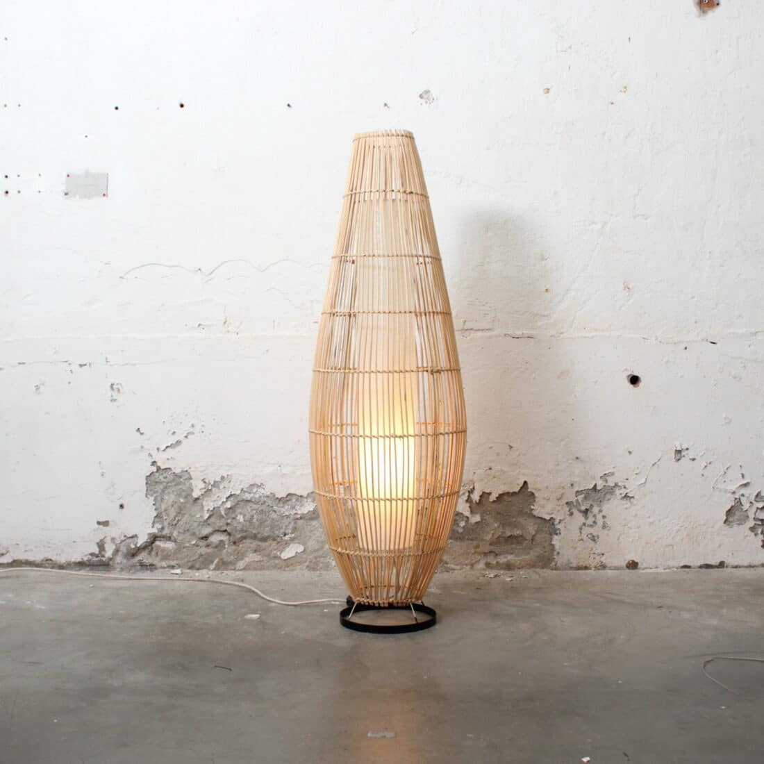 Rotan Vloerlamp Lucus Naturel M Rotan Vloerlamp Lucus Naturel M